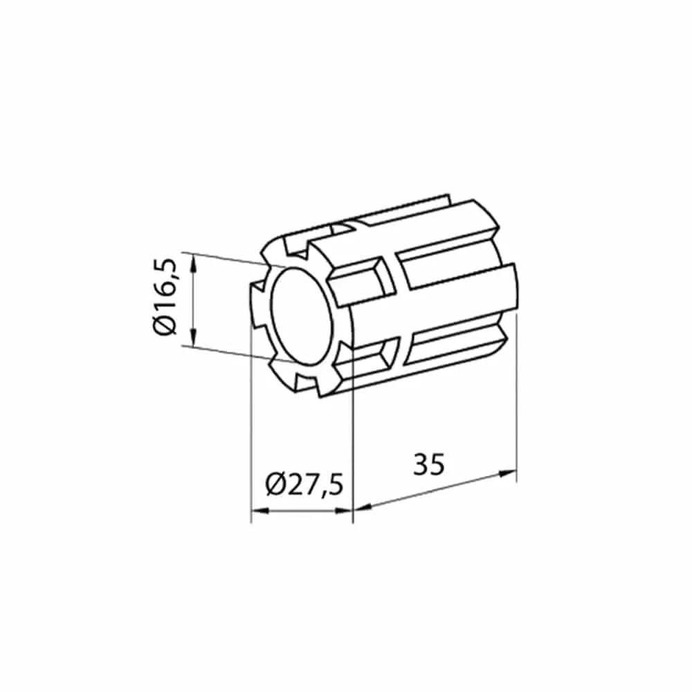 Aluprof Rolladen Aluprof Kapseladapter AOBS/T