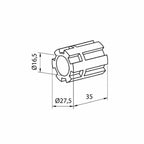 Aluprof Rolladen Aluprof Kapseladapter AOBS/T