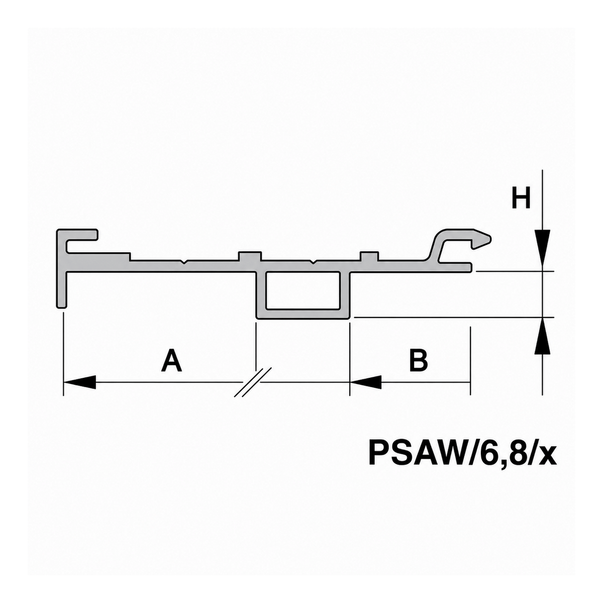 Aluprof Rolladen Aluprof Kasten-Anpassungsprofil mit Kragarm PSAW/6,8