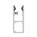 Aluprof Rolladen Anthrazit (ähnlich RAL7016) / 100cm Aluprof ALU Führungsschiene PP89