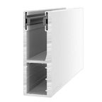 Aluprof Rolladen Weiß (02) / 100cm Aluprof ALU Führungsschiene PPW90/G