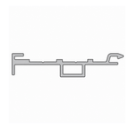 Aluprof Rolladen Weiß (02) / 100cm Aluprof Kasten-Anpassungsprofil mit Kragarm PSAW/6,8