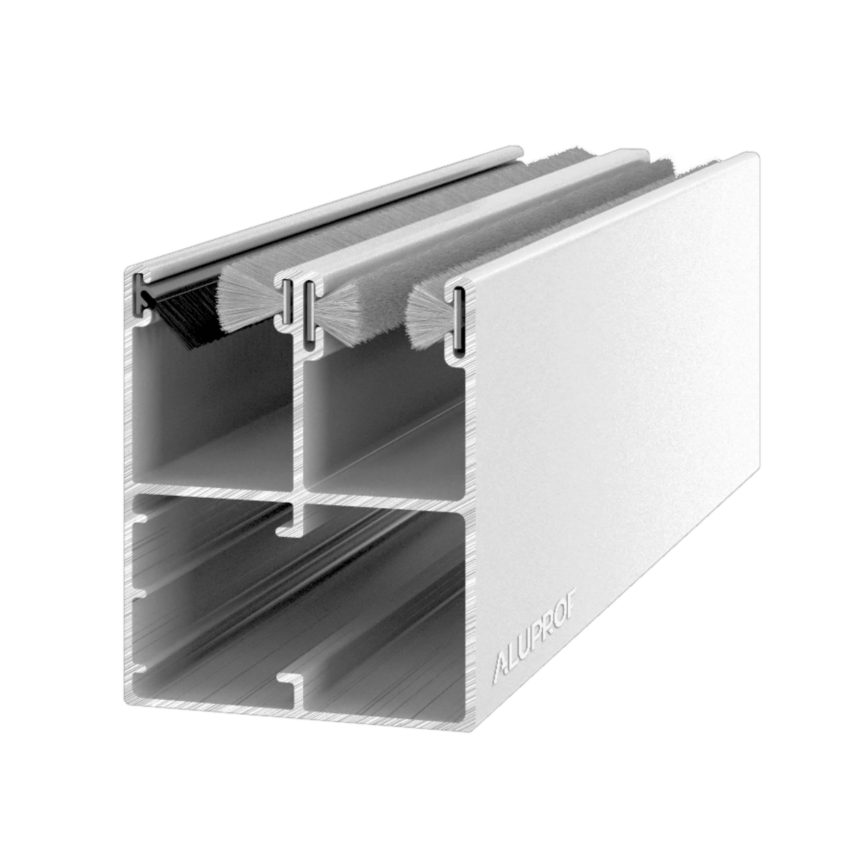 Aluprof Rolladen Weiß (02) / 40cm Aluprof ALU Doppelführungsschiene PPDO53/S