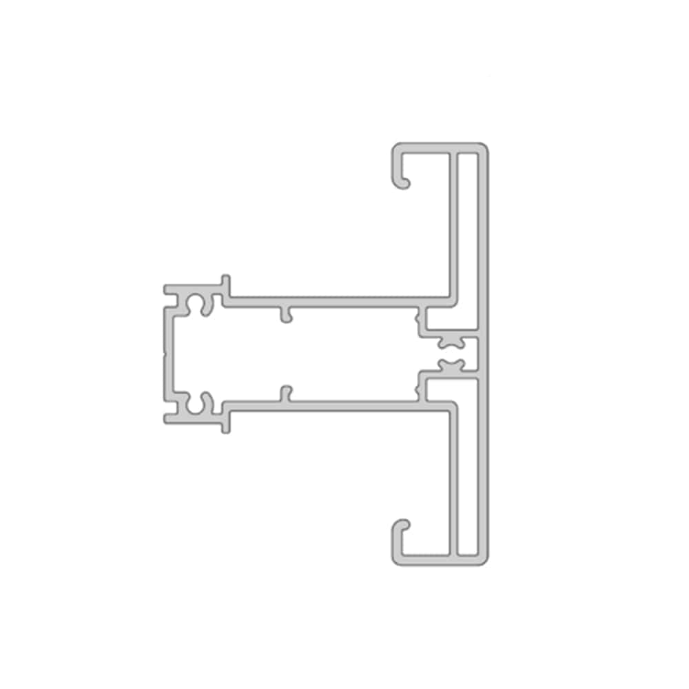 Aluprof Rolladen Weiß (ähnlich RAL9016) / 100cm Aluprof ALU Führungsschiene PPDSRS/A/56/T