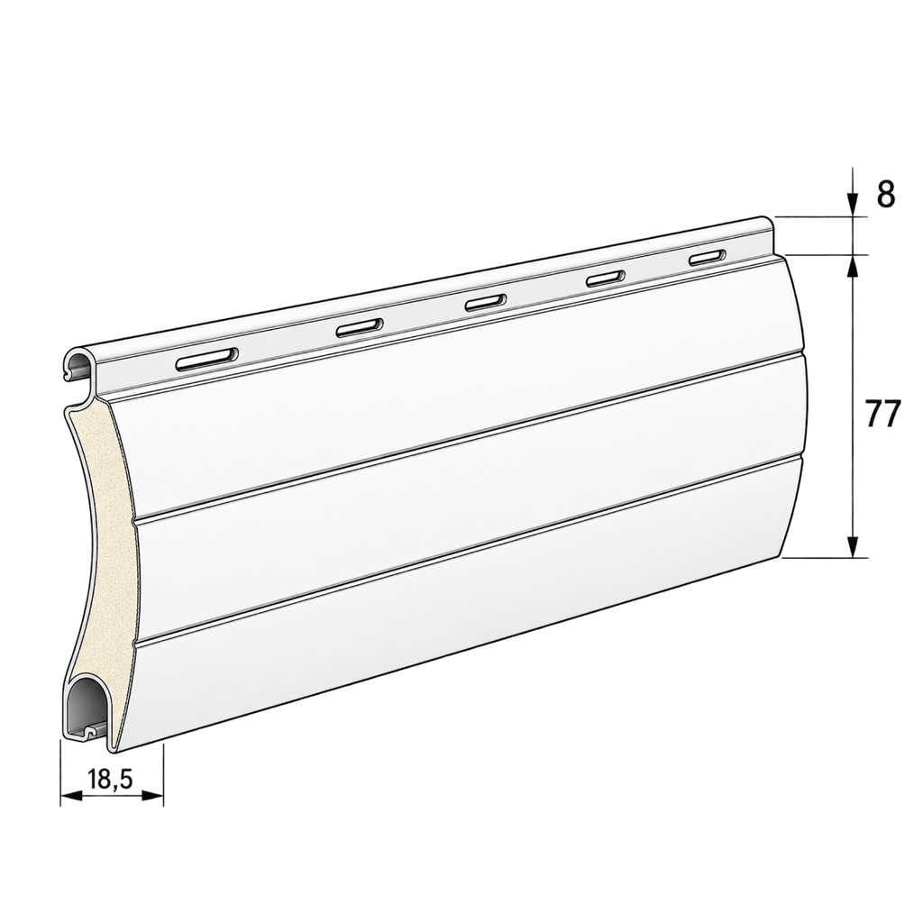 Aluprof Aluminium Rolltorpanzer PA77 | Fenstergigant