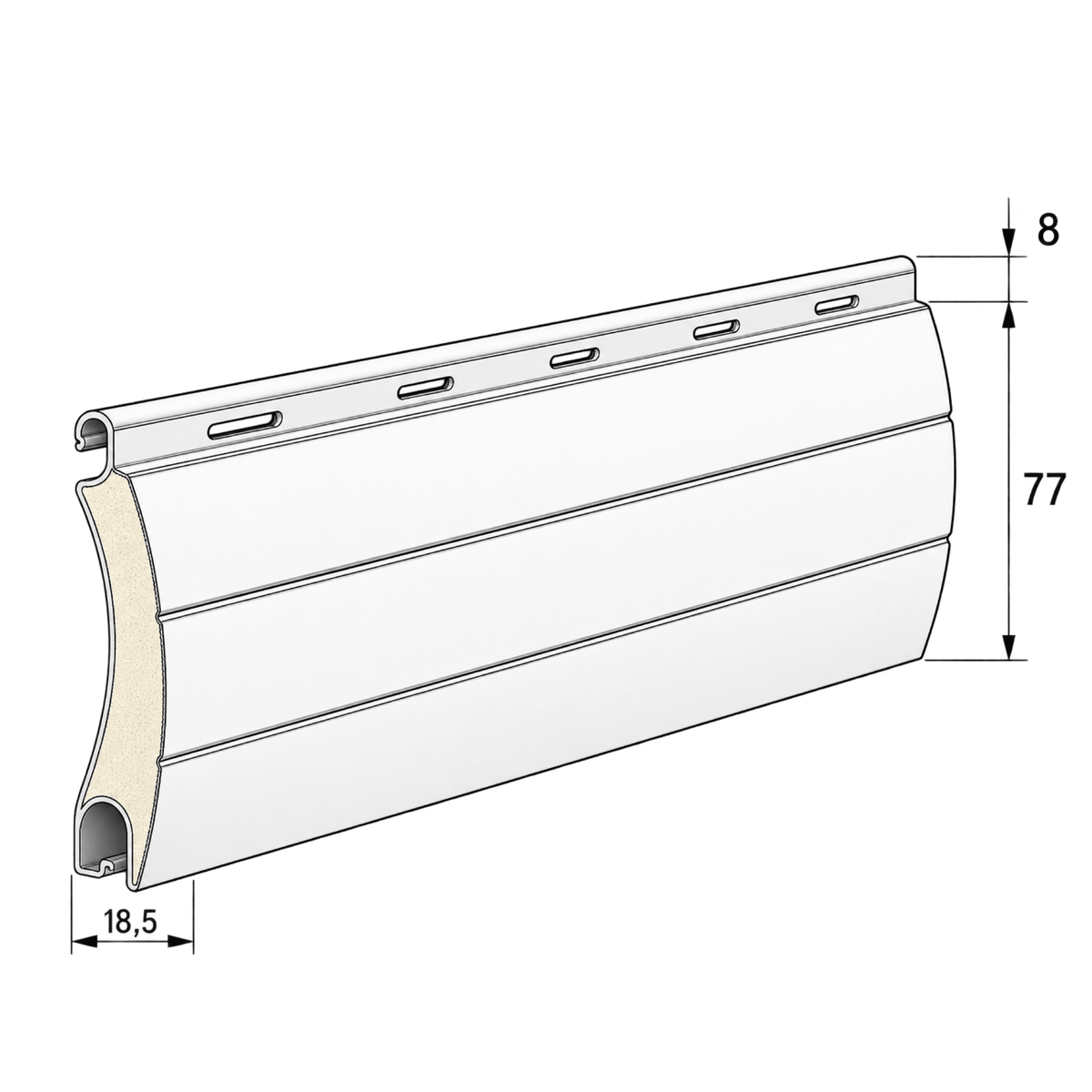 Aluprof Aluminium Rolltorpanzer PA77 | Fenstergigant