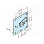 BECKER-Antriebe GmbH Fensterbauteile Becker Plattenlager B120 für Steckzapfen 3/20