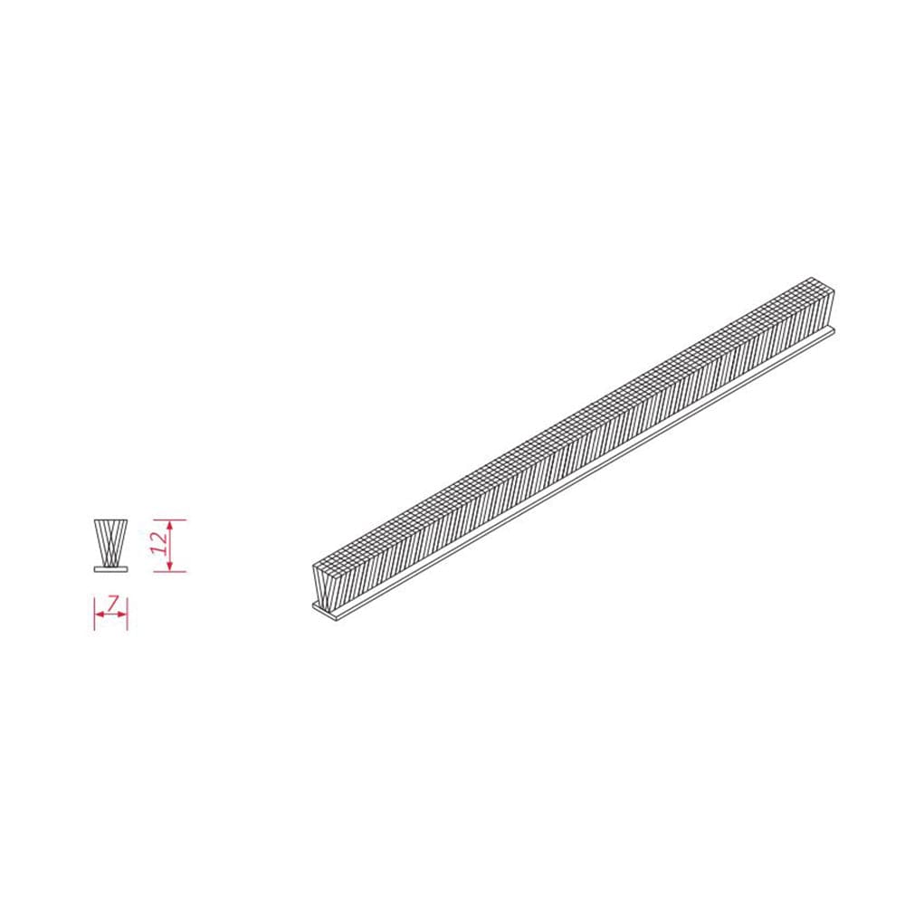 BeClever Rolladen BeClever Bürstendichtung für Führungsschiene 7x12mm CBAI04