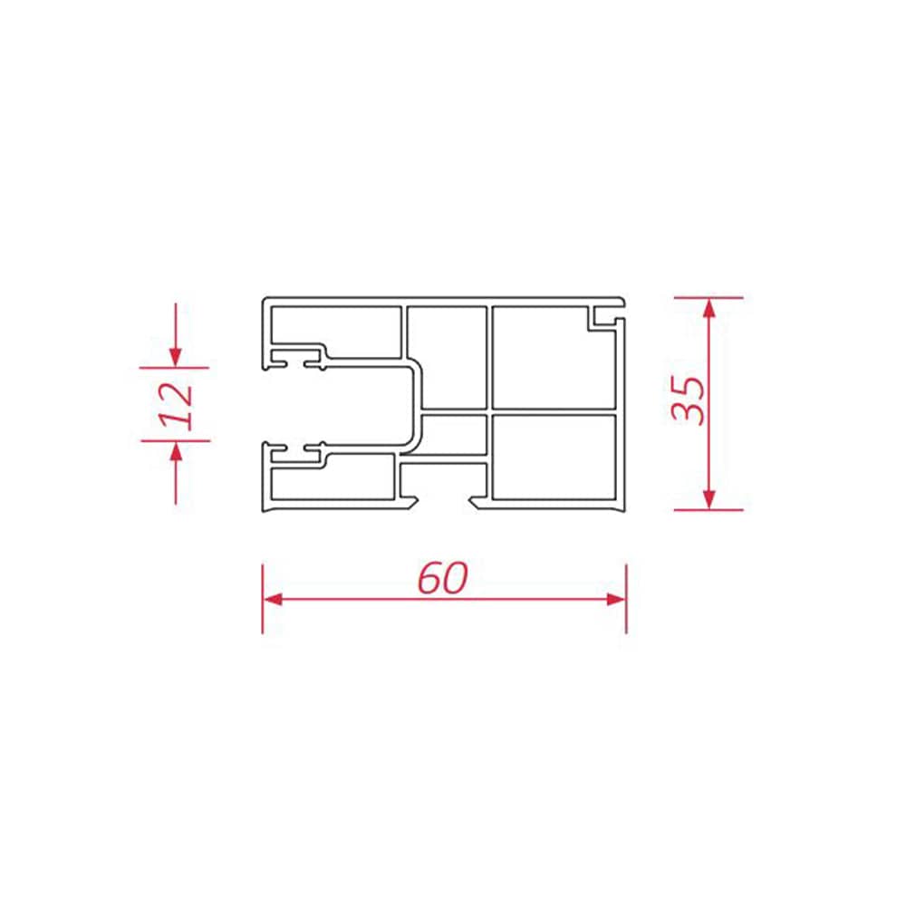 BeClever Rolladen BeClever PVC Mini Einzelführungsschiene CBPG08
