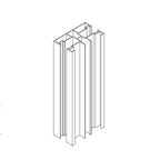 BeClever Rolladen Weiss / 100cm BeClever ALU Mini Doppelführungsschiene CBPG07