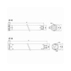 Cherubini Rolladen Cherubini Funk Rohrmotor Dimio ZRX 65/12 65Nm