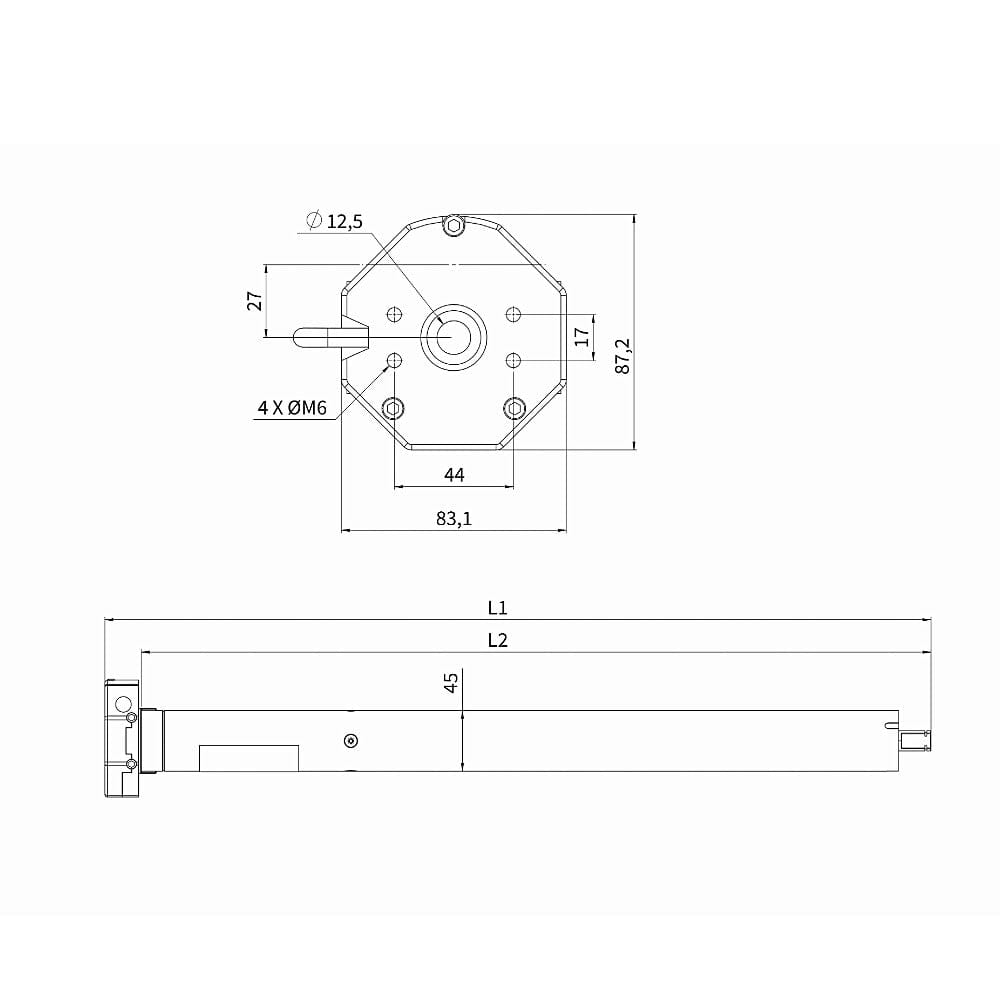 Eckermann Rolladen Eckermann Rohrmotor Ø45 20/15 20Nm NHK V241BSC