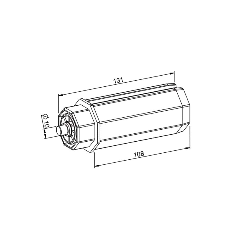 Eckermann Rolladen Eckermann Walzenkapsel mit Stift Ø10mm für SW50