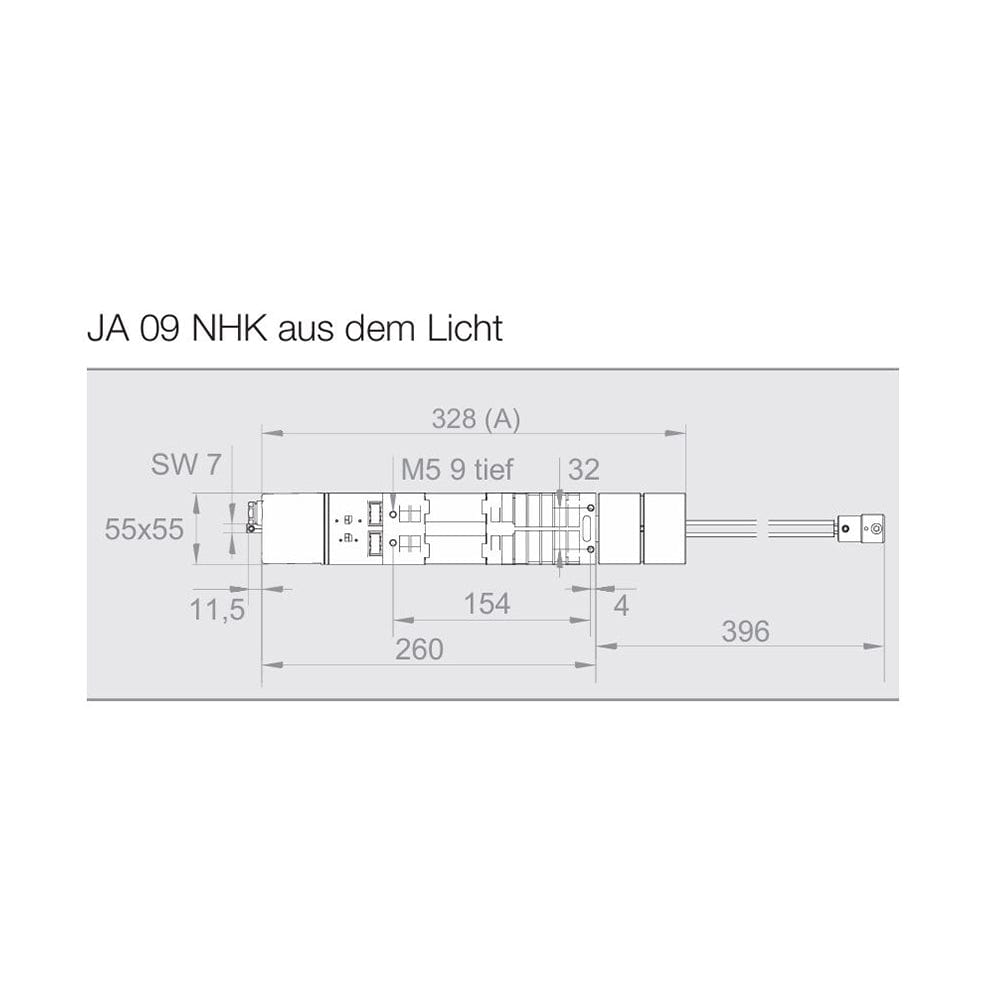 Elero Jalousien Elero Jalousieantrieb JA NHK aus dem Licht für 11mm 6kant 9Nm