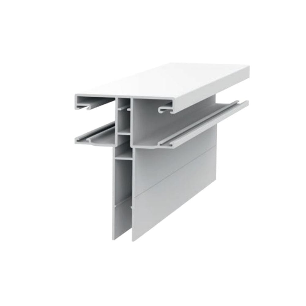 Exte Rolladen Weiss / 100cm Exte ALU-Maxi Doppelführungsschiene 5434