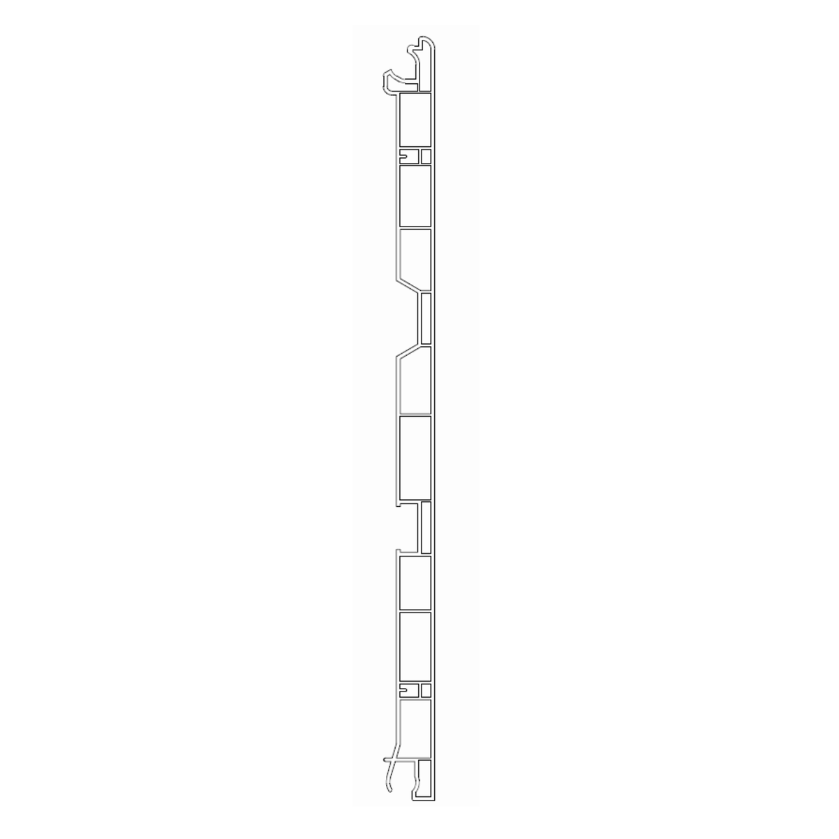 Exte Rolladen Weiss / 100cm Exte Innenblende 185 Expert XT 5074
