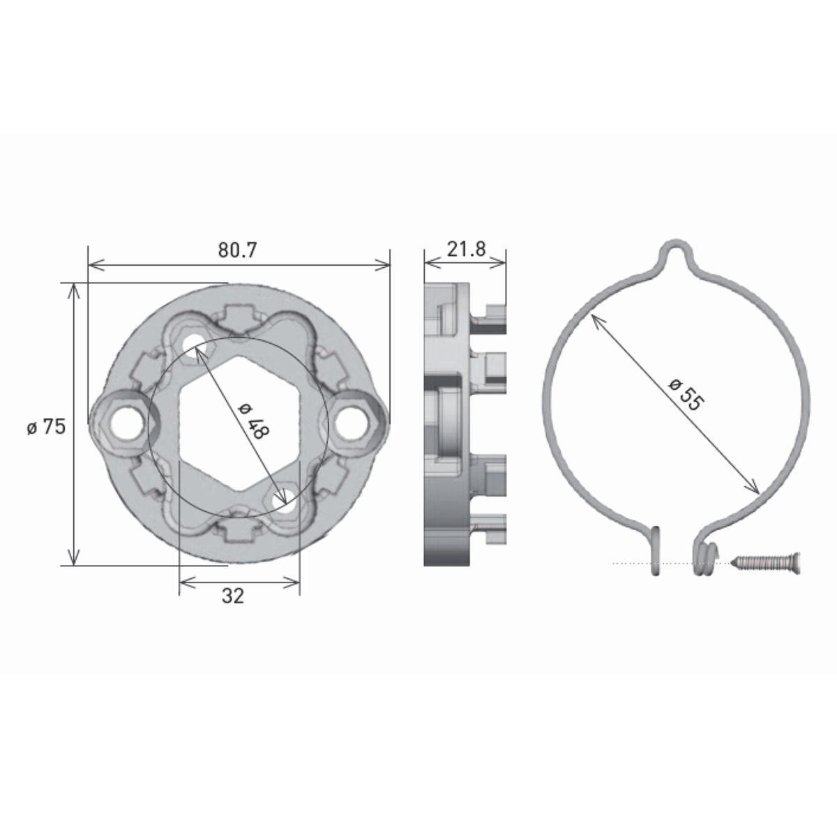 Gaposa Rolladen Gaposa Motorlager S50-S60 (M) AXPR5Z