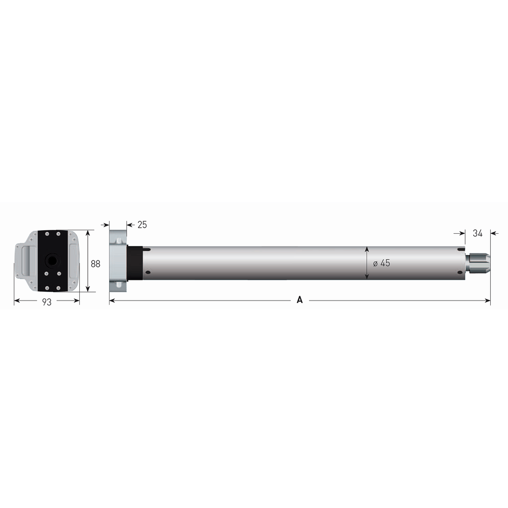Gaposa Rolladen Gaposa Rohrmotor XQ5M3017