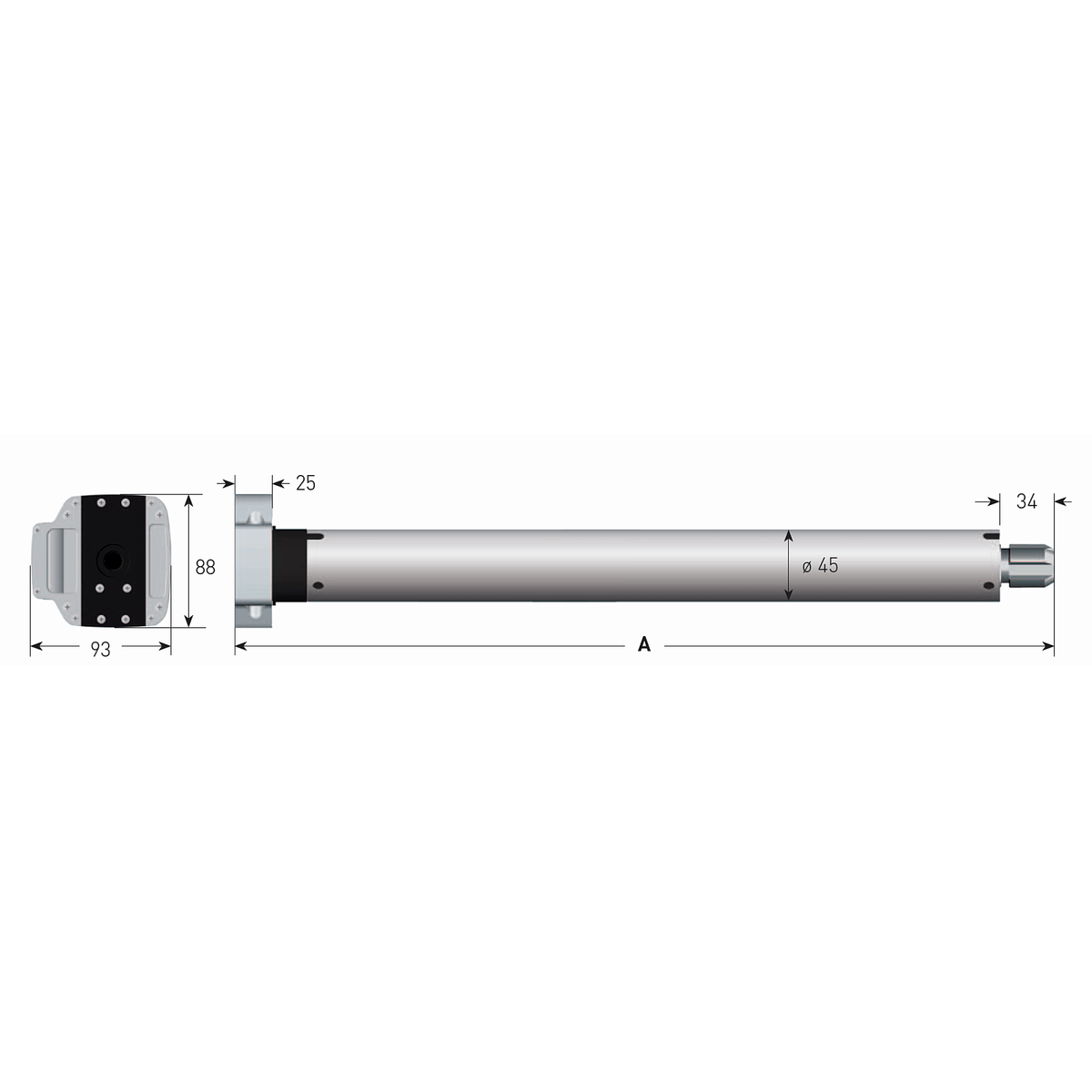 Gaposa Rolladen Gaposa Rohrmotor XQ5M3017
