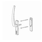 Hautau Fenster Hautau Atrium HS 300 PZ/I H Griffgarnitur für Profilzylinder Innen Weiss 186982
