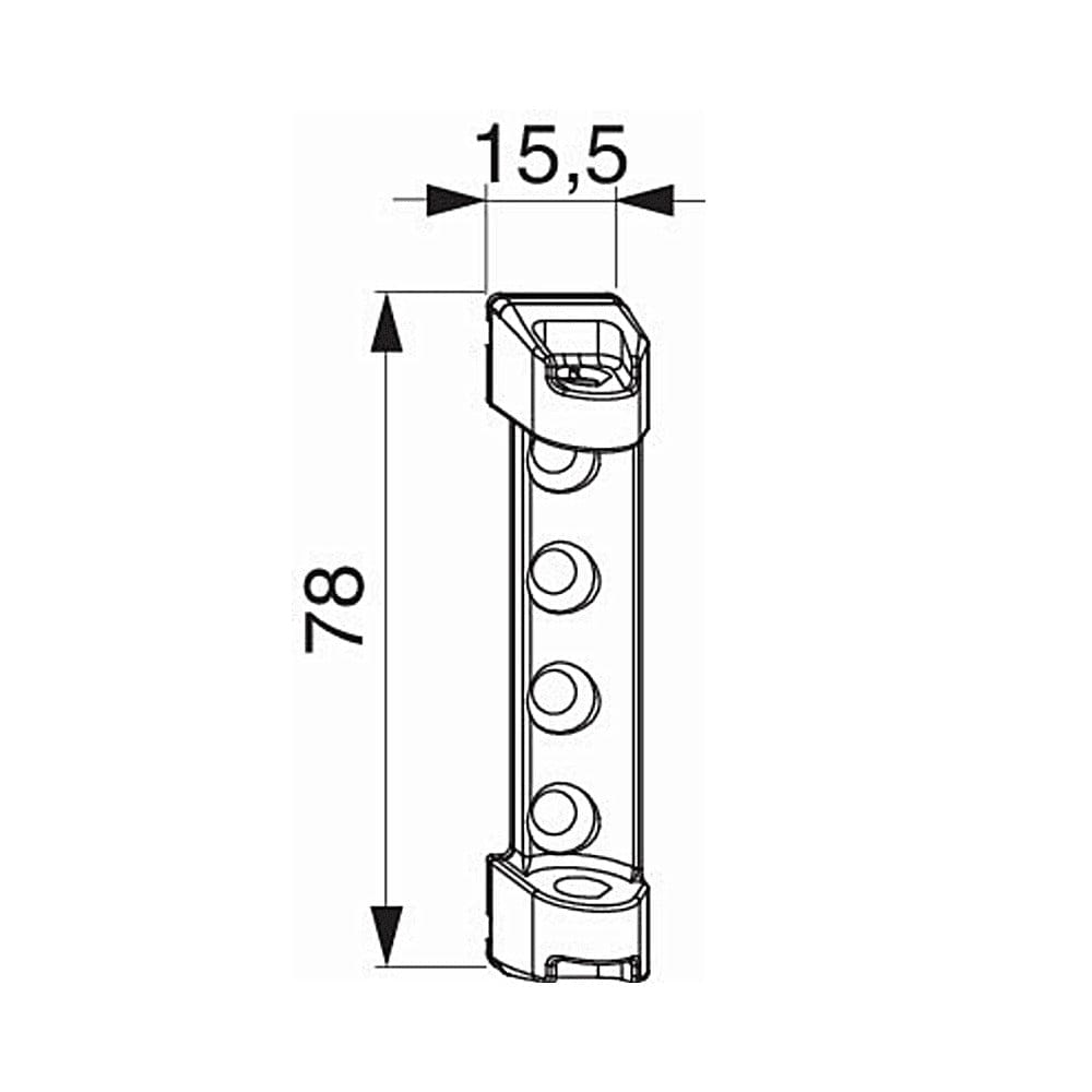 Maco Fenster Maco Scherenlager PVC mit 7 mm Tragzapfen 204779