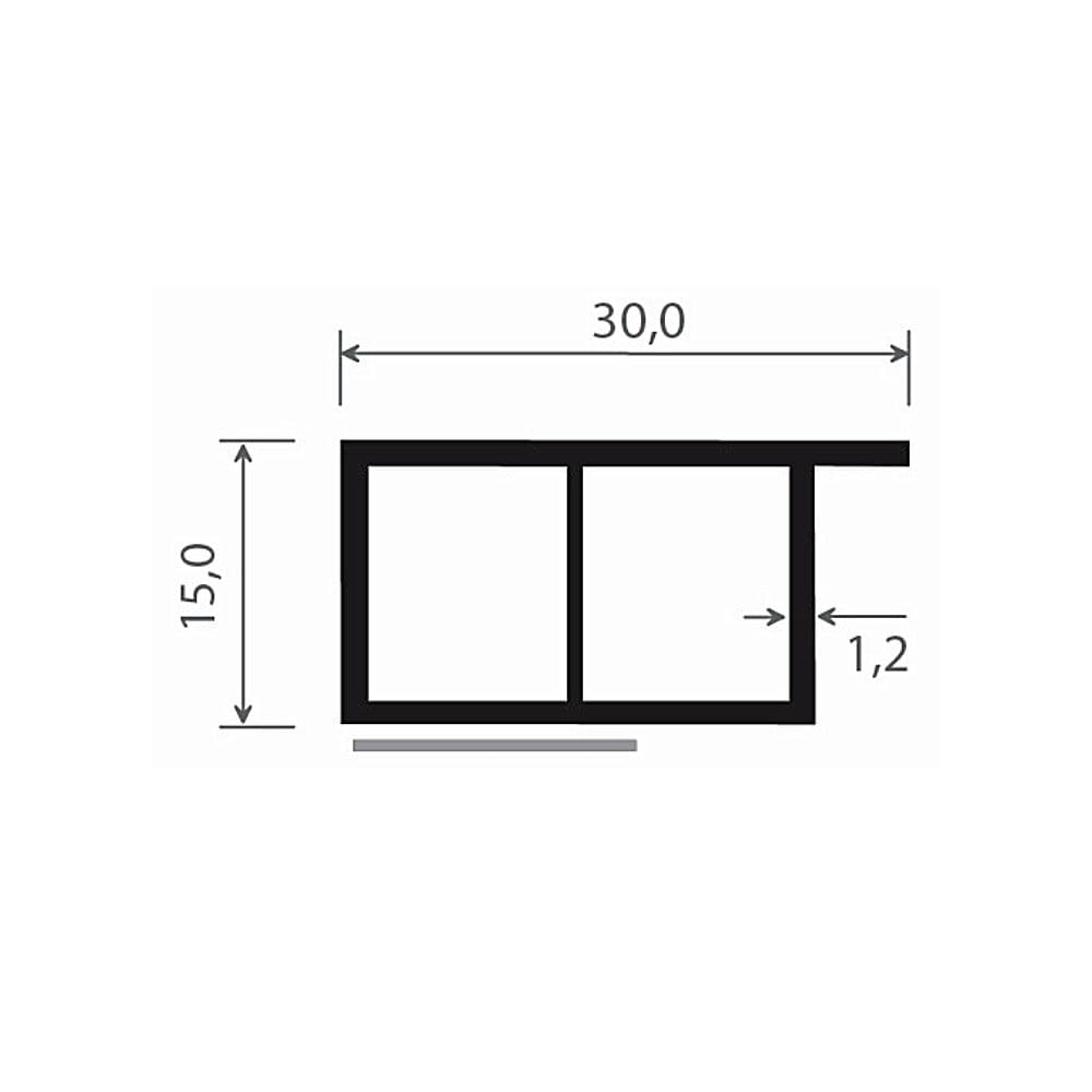 MK Menke Fenster MK Verkleidungsprofil 30/15mm Selbstklebend 078272