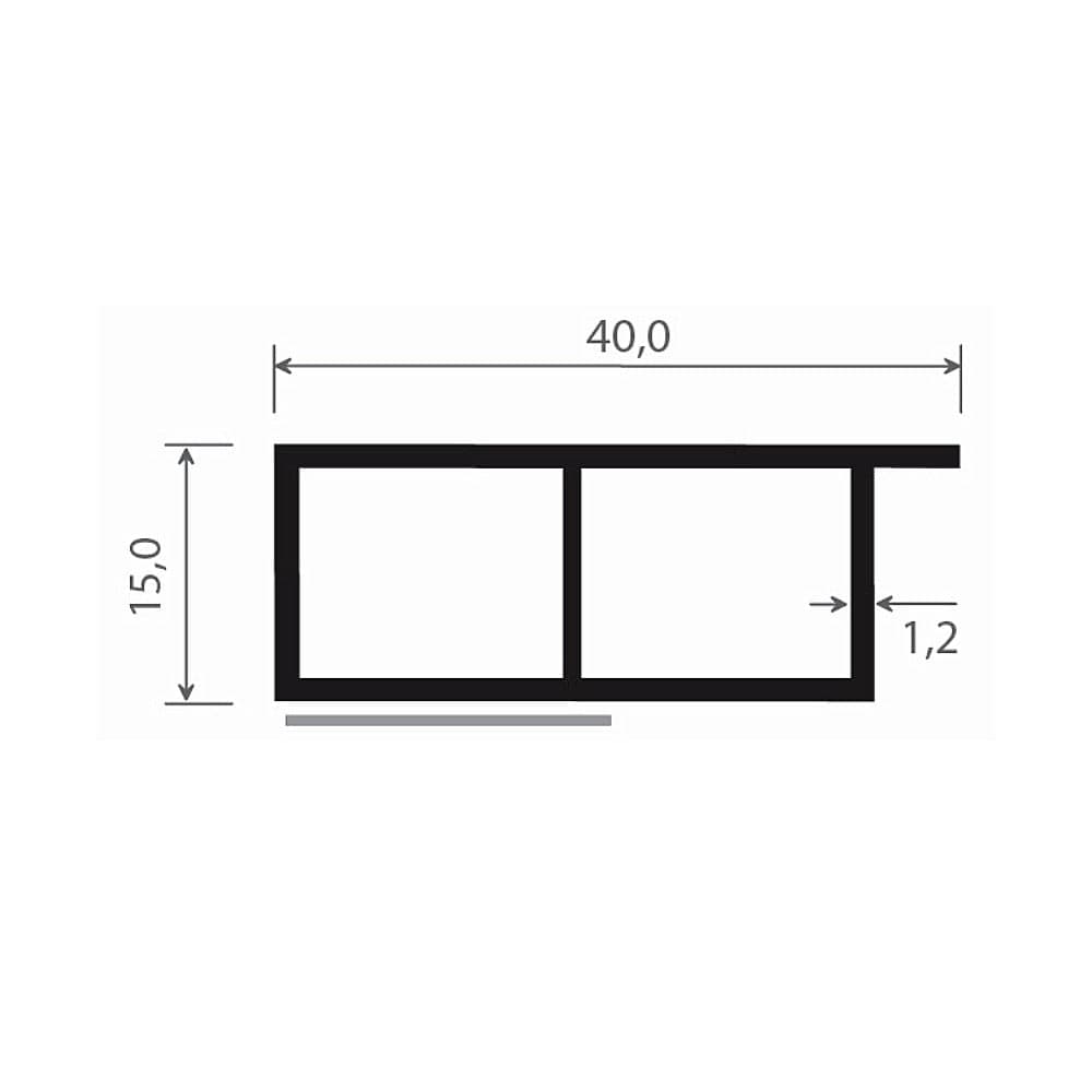 MK Menke Fenster MK Verkleidungsprofil 40/15mm Selbstklebend 078274