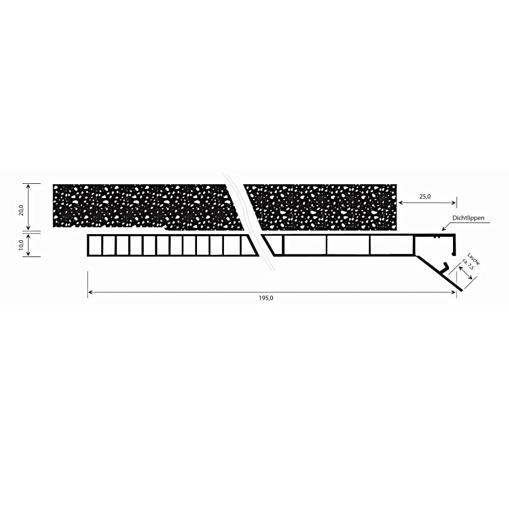 MK Menke Rolladen MK PVC Revisionsklappe mit Dämmung für PVC Rolladen 195mm