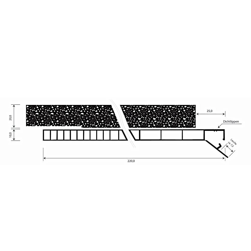 MK Menke Rolladen MK PVC Revisionsklappe mit Dämmung für PVC Rolladen 220mm