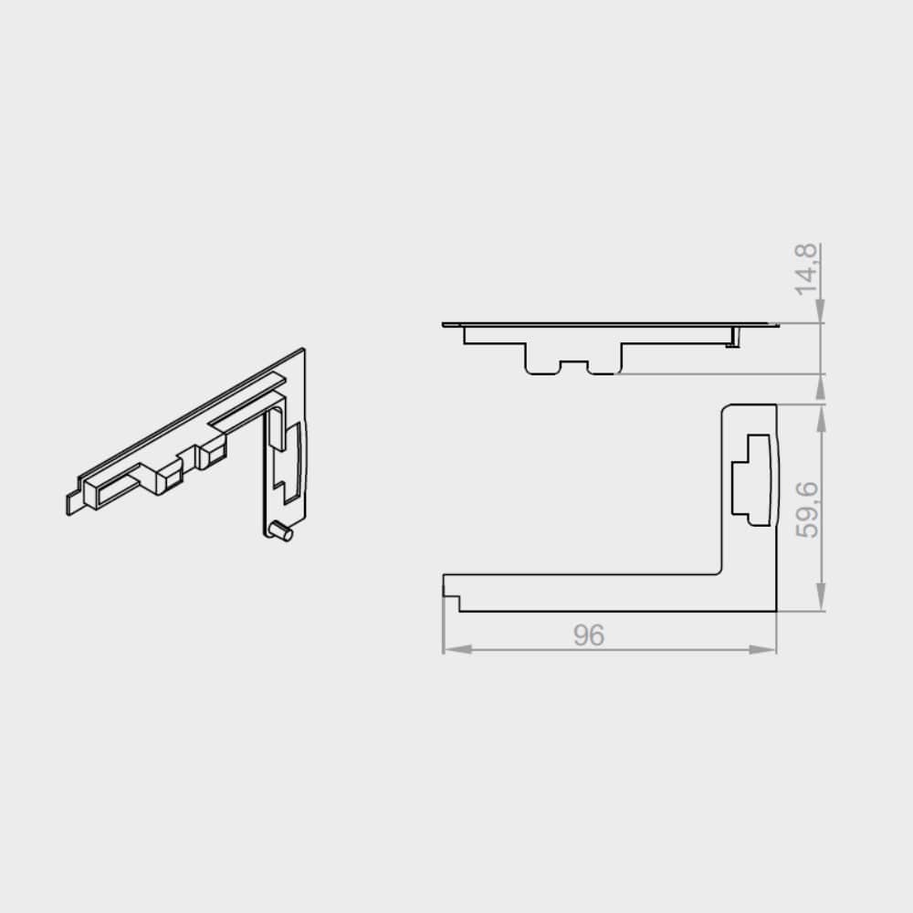 Portos Pergola Portos Pergola Endkappe PWD-070