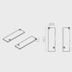 Portos Raffstore Portos Raffstore Alu-Endkappe der Führungsschiene F-FBR-010