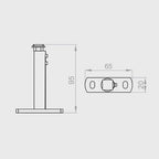 Portos Raffstore Portos Raffstore Teleskophalterung der Führungsschiene 106-170 mm F-UPT-106-170