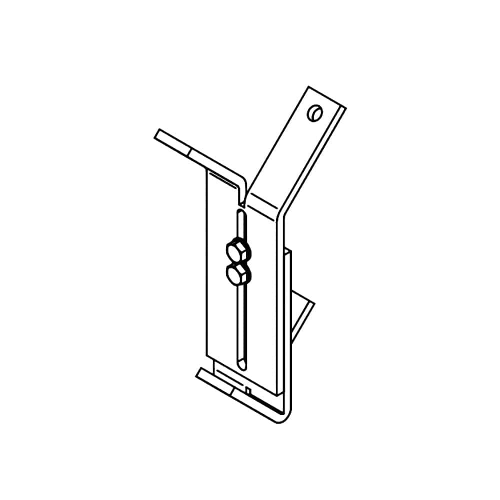 Portos Raffstore Schwarz Portos Raffstore Halterung der Eck-Führungsschiene 95-140 mm