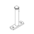 Portos Raffstore Schwarz Portos Raffstore Teleskophalterung der Führungsschiene 106-170 mm F-UPT-106-170