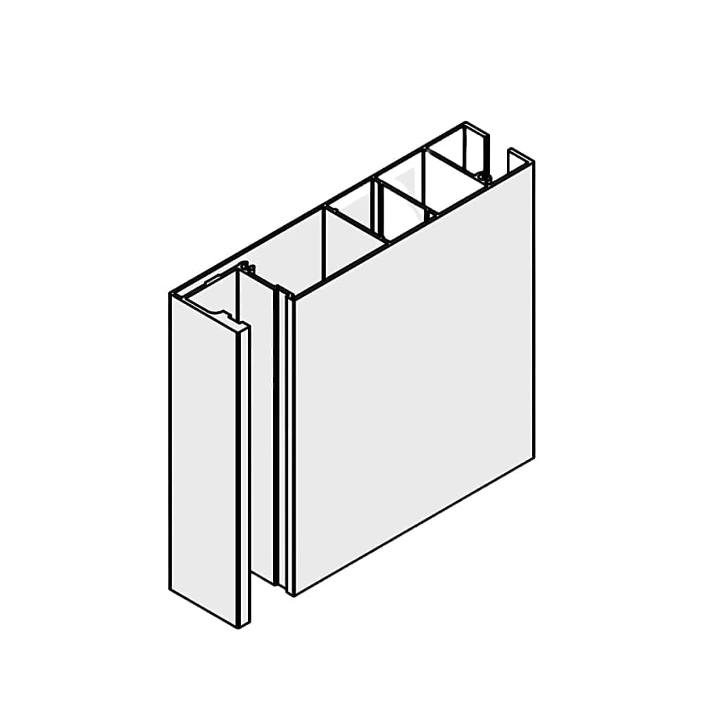 Portos Raffstore Weiß / 100cm Portos Raffstore Alu Führungsschiene mit Abstandhalter FBR-040
