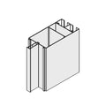 Portos Raffstore Weiß / 100cm Portos Raffstore Alu Führungsschienenadapter F-FBR-080