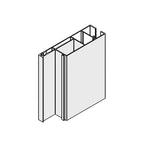 Portos Raffstore Weiß / 100cm Portos Raffstore Alu Führungsschienenadapter FBR-010