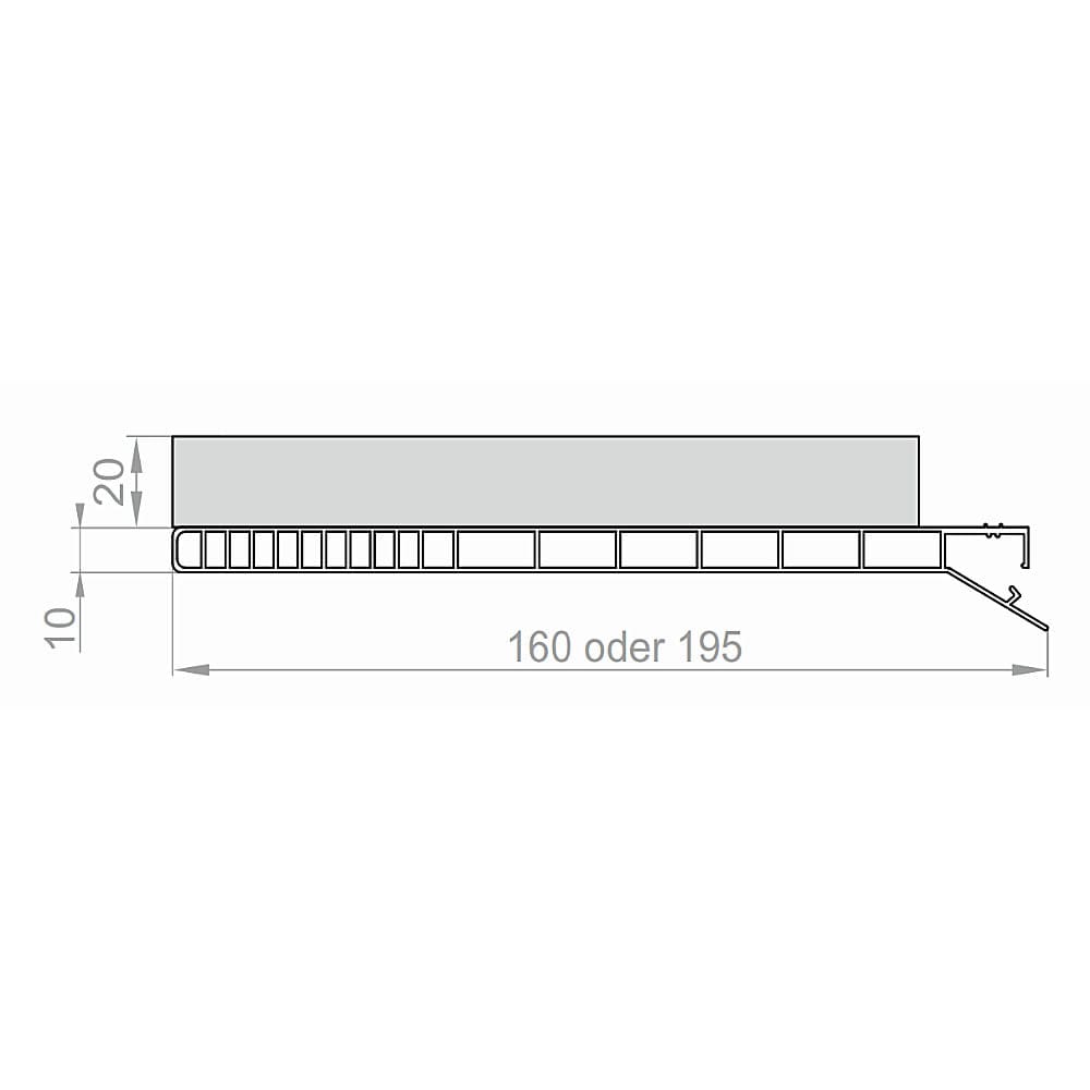 Portos Rolladen Portos Revisionsklappe 160 (240x250) K-KR160 FLEX