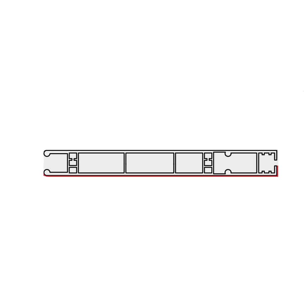 Portos Rolladen Weiss / 100cm Portos Revisionsklappe Unten NPS-070