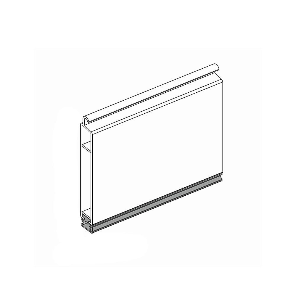 Portos Rolladen Weiß (ähnlich RAL9016) / 50cm Portos Endleiste PA39 PA45 PVC37 LD-37