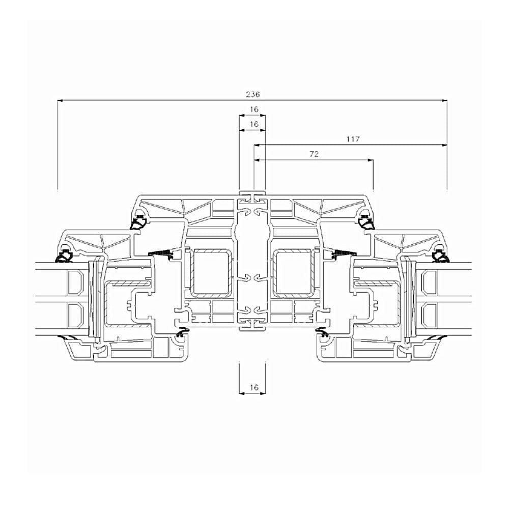 Rehau Fenster Rehau H1 Kopplung 732460