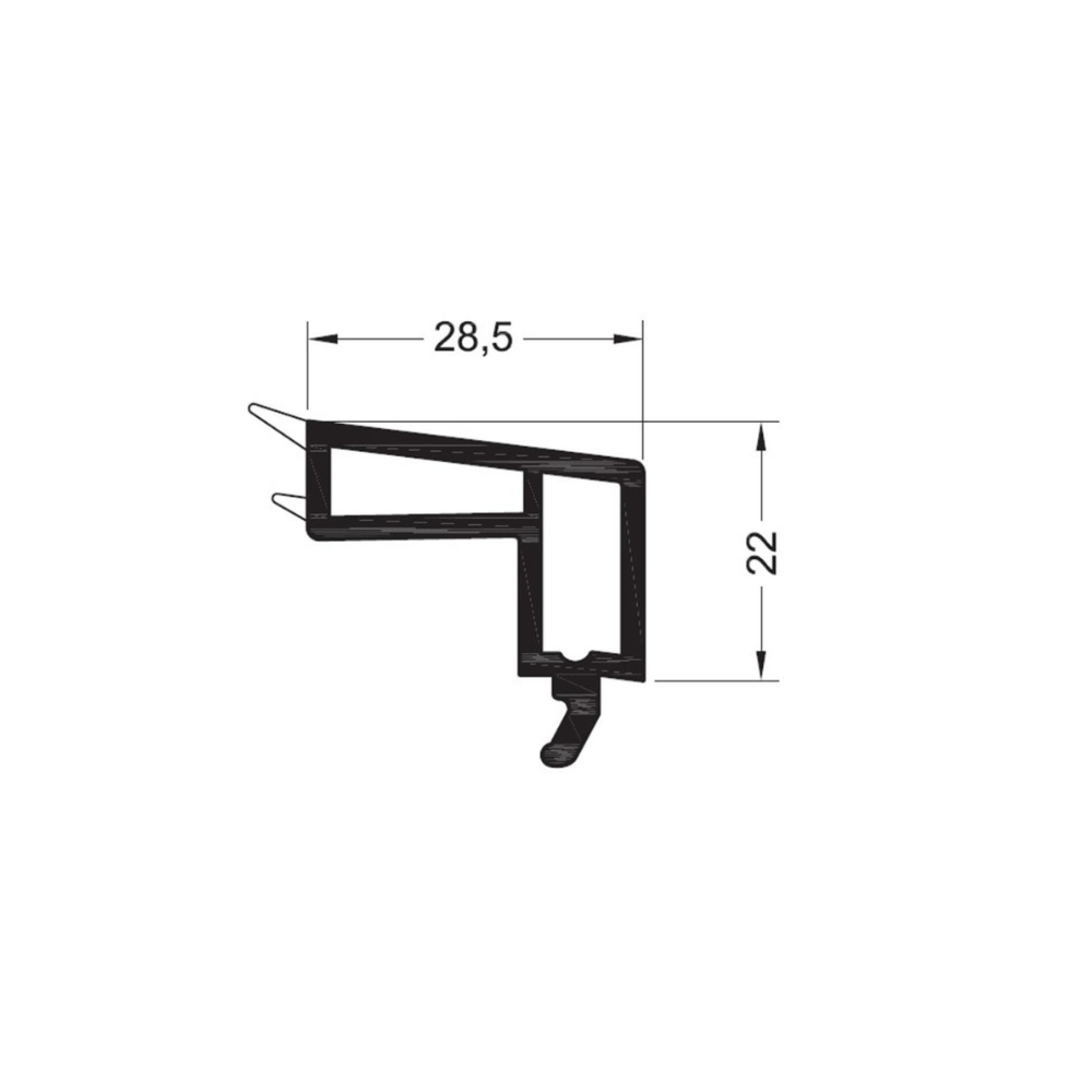 Rehau Fenster Rehau PVC Glasleiste 538528