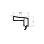 Rehau Fenster Rehau PVC Glasleiste  538532