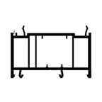 Rehau Fenster Weiss (ähnlich RAL9016) / 100cm Rehau Blendrahmen Verbreiterung 45/80 538045