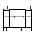 Rehau Fenster Weiss (ähnlich RAL9016) / 100cm Rehau Blendrahmen Verbreiterung 60/80 4K 538065