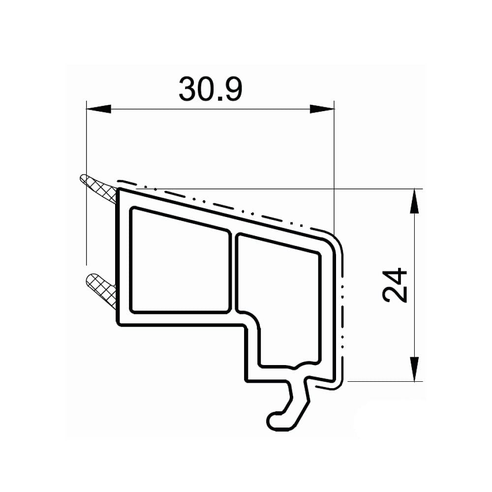 Salamander Fenster Salamander Kunststoff Glasleiste 413311