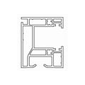 Salamander Rolladen Weiß / 100cm Salamander PVC-Einzelführungsschiene RF0530