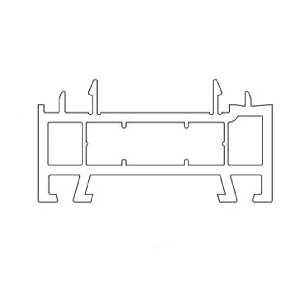 Schüco Fenster Weiss (ähnlich RAL9016) / 100cm Schüco CT 70 Blendrahmen Verbreiterung 60/25 3K 18755