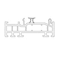 Schüco Fenster Weiss (ähnlich RAL9016) / 100cm Schüco Living Blendrahmen Verbreiterung 25/82 5K 19256