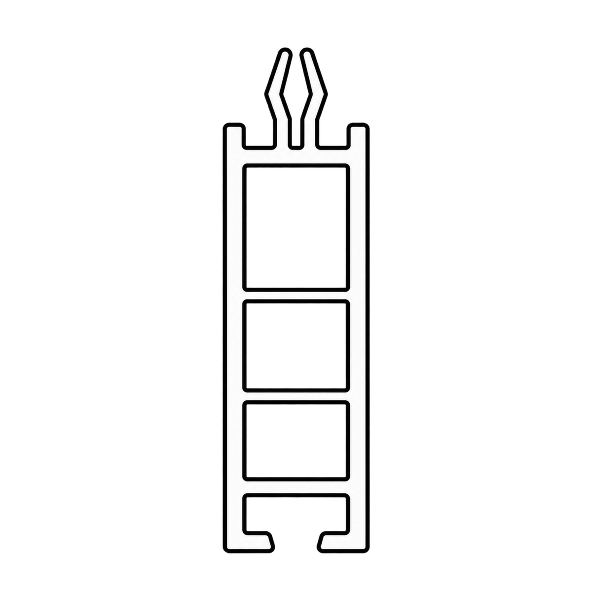 Schüco Fenster Weiss (ähnlich RAL9016) / 100cm Schüco Sohlbankprofil 12,5/35 18759